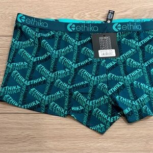 Ethika Green and Black Boxer Briefs